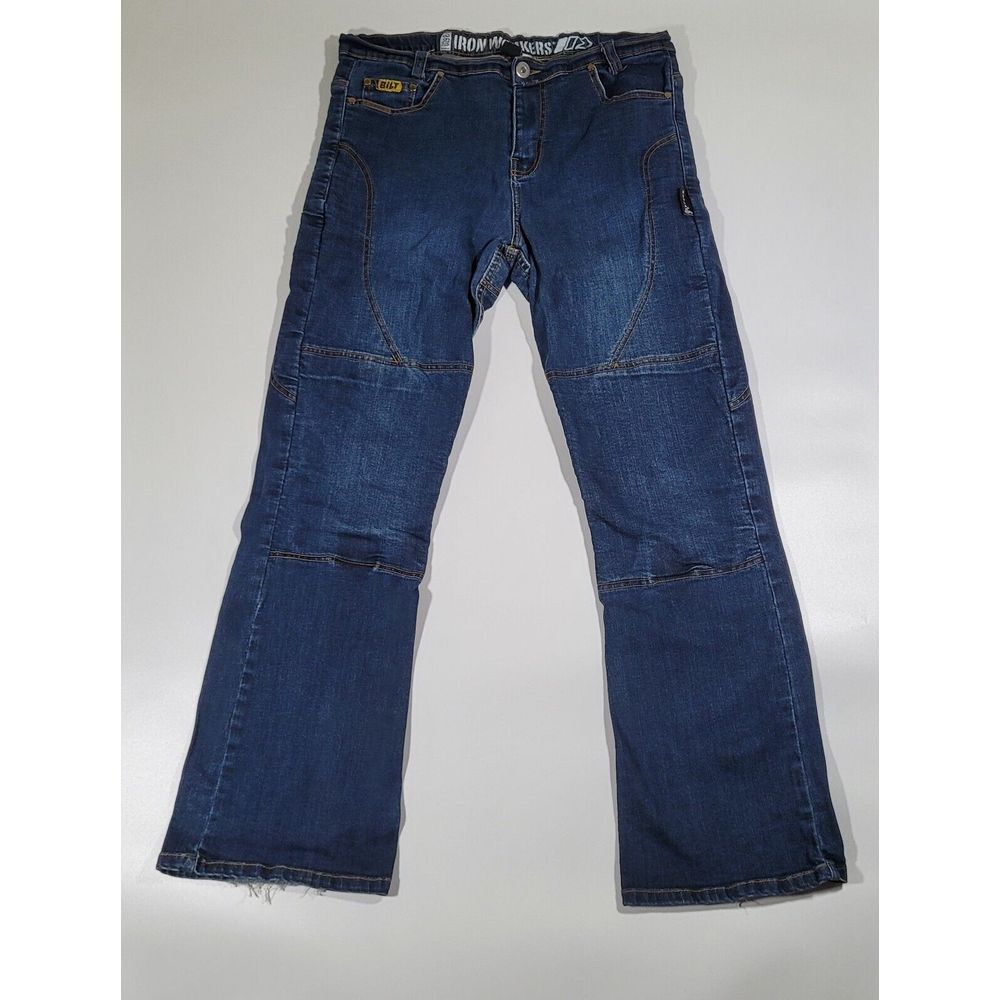 Bilt Iron Workers Jeans Knee Padded Moto Construction Women Size 12